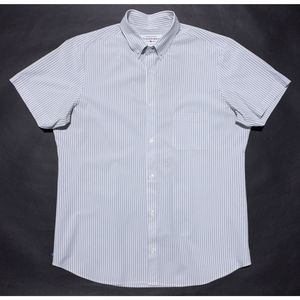 Mizzen+Main Short Sleeve Shirt Men's 2XL Trim Fit Leeward Collection Wicking